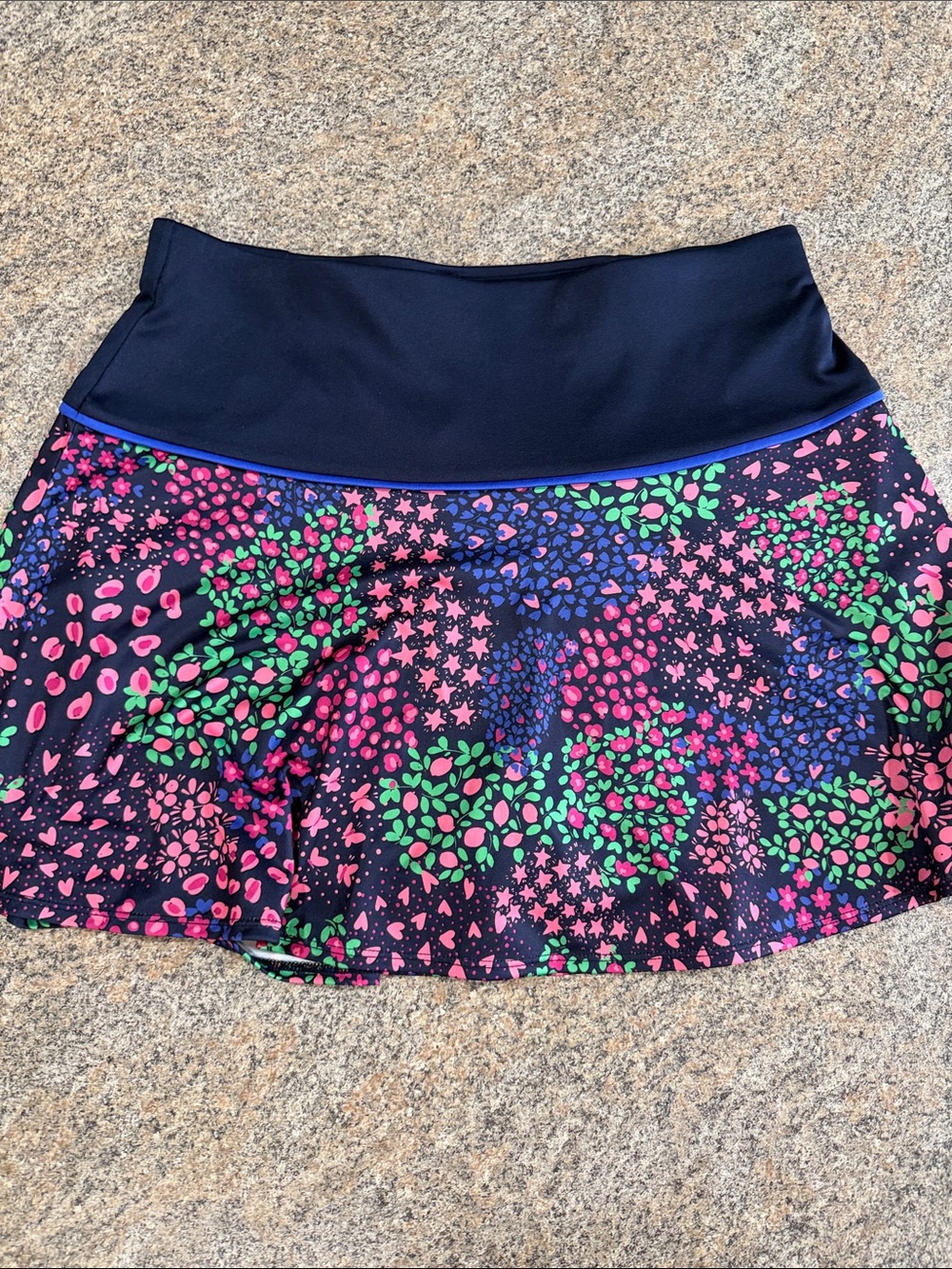 PGA Tour Women's Navy Floral Active Skort size large
